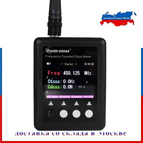 Frequency meter SURECOM SF-401 plus Frequency Counter 27Mhz-3000Mhz Radio Portable Frequency meter with CTCCSS/DCS Decoder