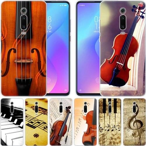 Musical Notes piano Violin Classical Music Case for Xiaomi Pocophone F1 Mi 9T Pro CC9 CC9E 9 9SE 8 A3 A2 Lite A1 5X 6X Mix3 Play
