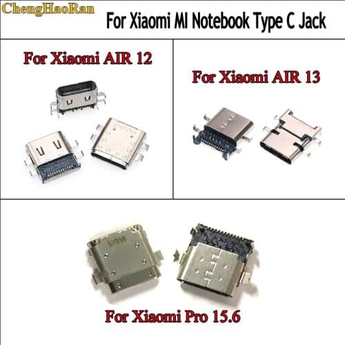 ChengHaoRan 2pcs For Xiaomi notebook mi air 13/12 161301-01 161201-01 15.6 pro power jack charging port type-c usb connector