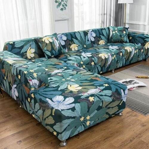 Home Spandex Stretch Sofa Cover All-inclusive Sofa Slipcover L Shape Sofa Cover Stretch Sofa Cover Living room Sofa Slipcover