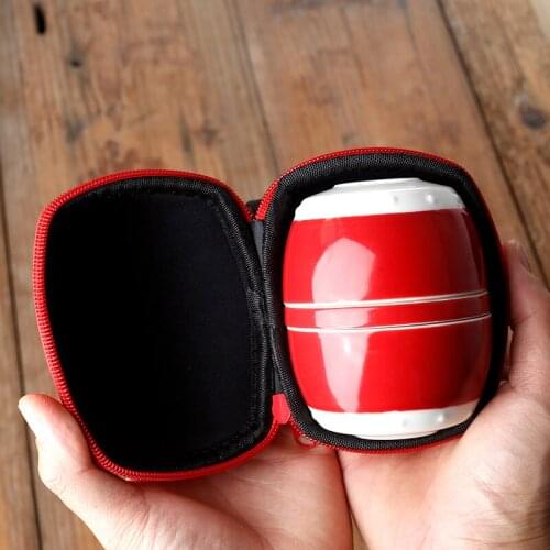 Kung Fu Tea Set Portable Travel Tea Set Set Ceramic One Pot Two Cups Tea Cup With Filter Wedding Gift