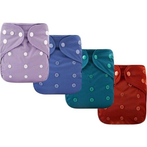 Elinfant 10 Pcs/set Adjustable Size Cloth Diaper Cover with Recyclable and Reusable Washing One Size Diapers Fit 3~15kg Baby