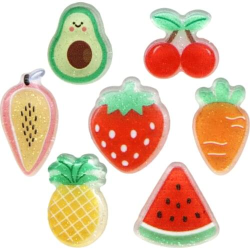 Fruit 3D Cabochon Resin flatback For Hair Bows 10PCS Planar Resin Designs Crafts For DIY Phone Decorations,10Yc12438