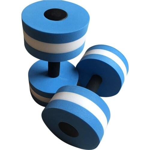 2pcs Water Aerobics Dumbbell Pool Dumbbells Eva Yoga Barbell Exercise Fitness Equipment For Pool Fitness Pool Accessories 2021