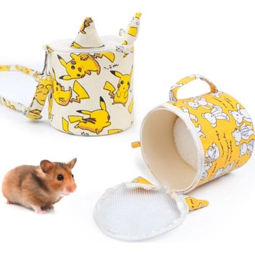 Hamster out of the bag, carrying the outer bag of honey bag, gold, silk, breathable, out of the bag, small pet supplies