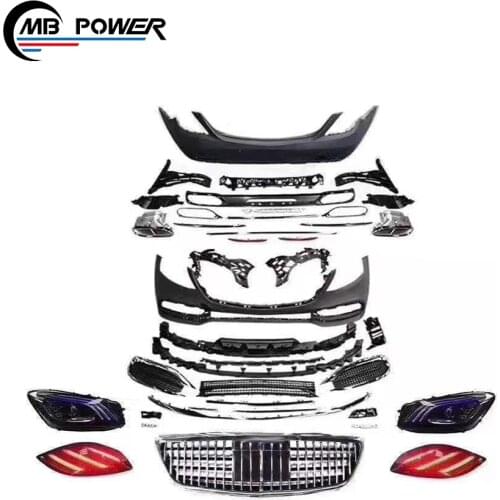 S CLASS W222 s680 May style body kit fit for high quality S CLASS W222 s680 May style front bumper rear bumper grille body kit