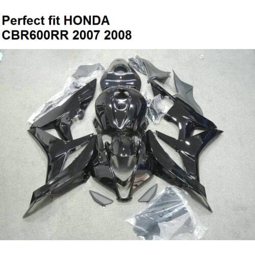 Hot sale fairings for Honda black CBR 600RR 2007 2008 fairing kit CBR600RR 07 08 SZ91
