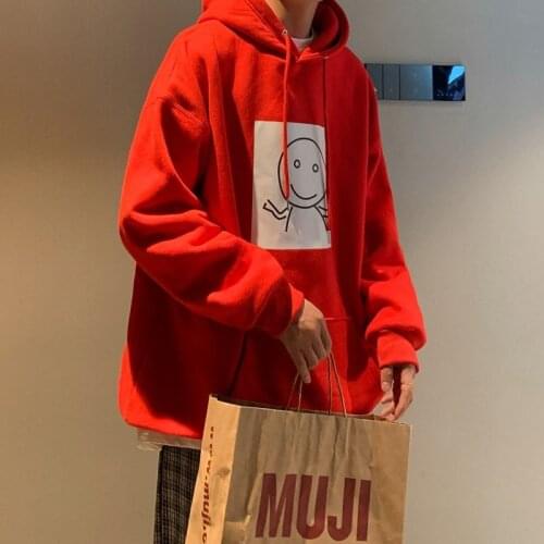 2021 Mens Thickened Printed Hooded Hoodies Cotton Casual Clothes 3d Print Pullover Oversized Sweatshirts Black/red Color Coats