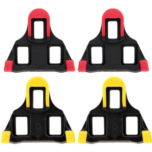One set 2 x Bicycle Bike Self-locking Pedal Cleats Set Yellow For Shimano SM-SH11 SPD-SL for road Mountain Bike accessories
