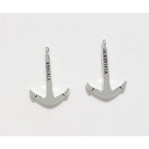 Wholesale 10Pcs/Lot Antique Silver Plated Anchor Charm Pendant Jewlery Findings 3.5*2.5cm