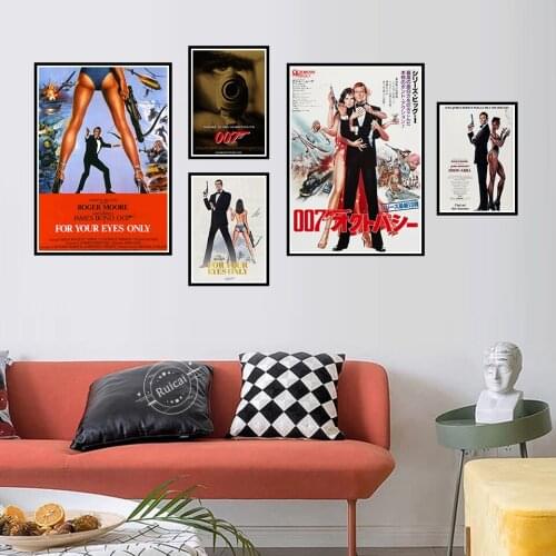 James Bond 007 Poster British legend Home Decoration Painting Wall Art Quadro Cuadros