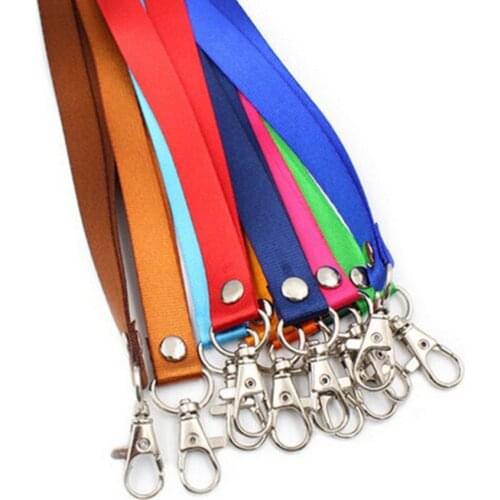 Hanging Neck Rope Lanyard For IPhone Mobile Phone Straps Camera USB Holder ID Pass Card Name Badge Holder Keys Metal Clip