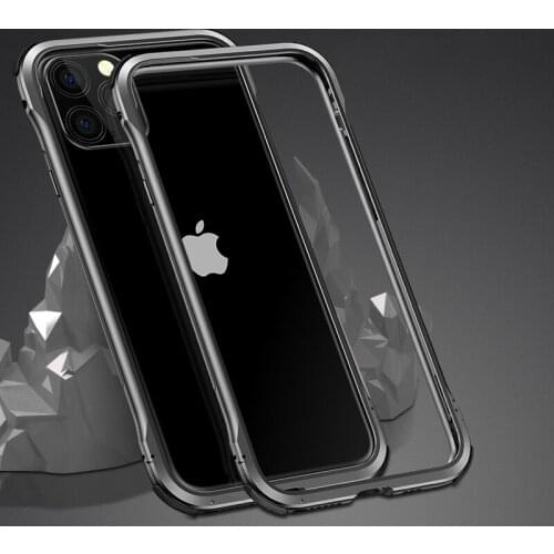 Shockproof Metal Bumper Phone Case For iPhone 12 Mini 12 Pro MAX 11 Pro MAX Aluminium Frame Luxury Armor 3D Protective Cover