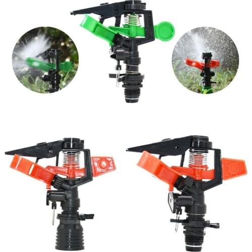 Garden Irrigation Lawn Rocker Nozzle with 1/2 3/4 Thread Adjustable 360 Degrees Rotary Sprinklers Agricultural Garden Irrigation