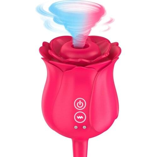 Rose Shaped Clitoris Sucker Stimulator Clitorial Sucking Egg G Spot Sex Toys for Woman Clit Sucker Powerful Vibrator