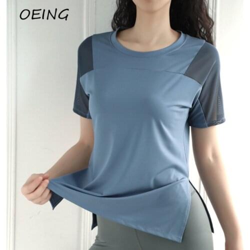 Long Sleeve Yoga Fitness Workout Top Mesh Gym Shirts Running Spandex Breathable Tops