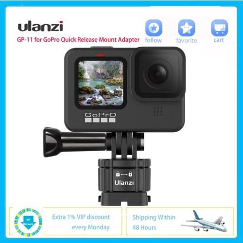 Ulanzi GP-11 for Gopro Universal Quick Release Mount Adapter Mini Vlog Camera Magnetic Adapter Accessories Light Weight