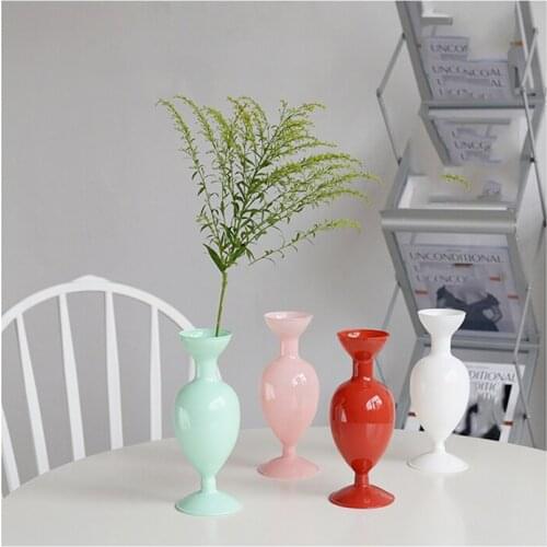 Flower Vase For Wedding Decor Centerpiece Glass Vase Rose Tabletop Terrarium Glass Containers Desktop Dried Flower Vase Nordic