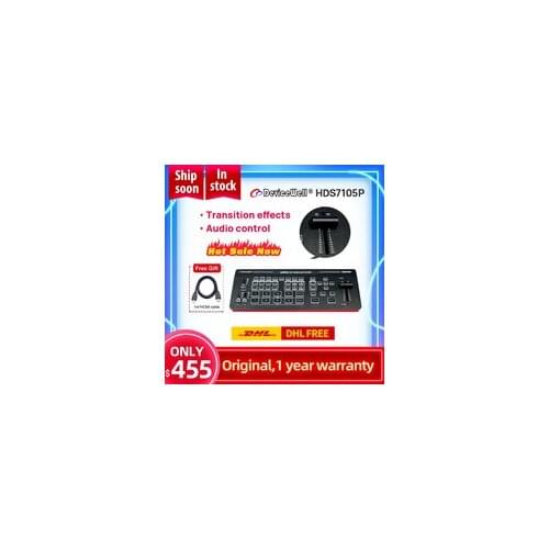 DeviceWell HDS7105P Video Switcher 5-CH Video Switcher 4*HDMI-compatible 1*DP SWITCHER for Video Stream NEW Arrivel PK HDS7105