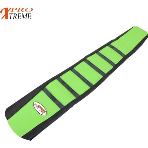 Green Rubber Vinyl Motorcycle Gripper Soft Seat Cover For Kawasaki KXF 250 450 KXF250 KXF450 2004 2005