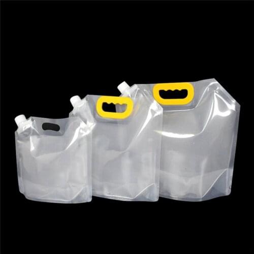 1.5/2.5/5L Stand-up Plastic Drink Packaging Bag Spout Pouch for Beer Beverage Liquid Juice Milk Coffee DIY Packaging Bag Y