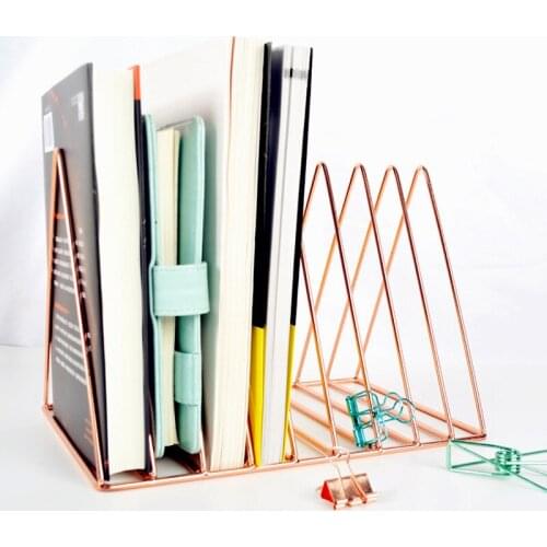 1pcs BZNVN text innovative models Nordic minimalist books geometry metal plating wire shelf bookshelf decoration