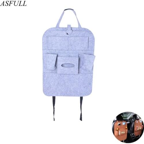 1PCS Car Pouch Organizer Rear Seat Bag Multiple Wallet Holders Travel Storage Bag Hook For Storage Bag Capacity Bag Car Shape