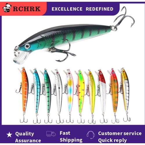 1PCS 10cm 7.5g hot Model Fishing Lures Hard Bait 10 color Choose Minnow Quality Professional minnow depth 0.8-1.5m Fishing Gear