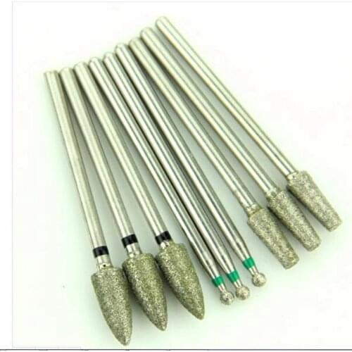 100 Pieces/Lot Dental Lab Tool HP Diamond Burs Polisher Grinder Drill Diameter 2.35MM For Zirconia Ceramics Bone Wood Jewelry