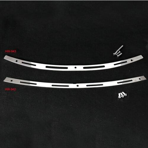 1X Edge Cut Chrome Fairing Windshield Trim Fit For 1996-2018 Harley Touring Electra Street Glide FLHTC FLHX Models