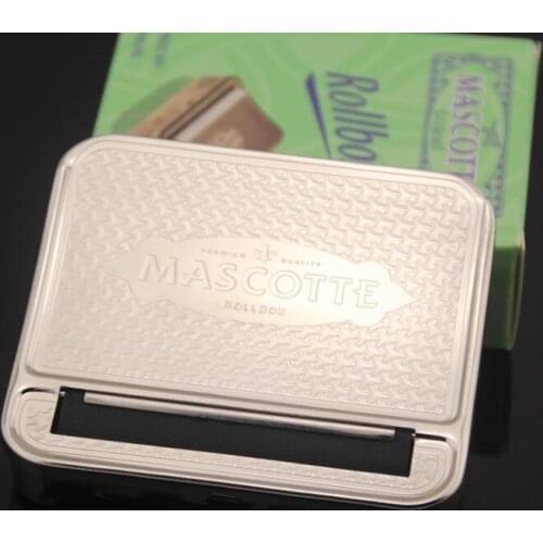 200pcs/lot 70mm Metal Cigarette Roller Tobacco Rolling Machine Case Rolling Machine Box Suit For 70mm Papers Cigarette Accessory