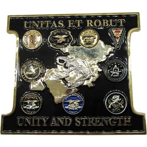 3D Silver Soft Enamel Metal Crafts Commemorative Coin Badge for Souvenir