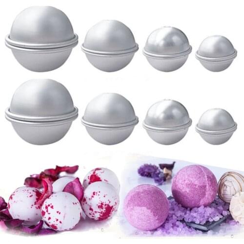 4 Set Bath Bomb Mold 4 Sizes New Aluminium Metal Bath Bomb Mold Fizzy Crafting DIY Mould Tool
