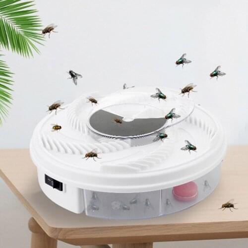 Household Electric Catching Fly Silent Rotating Flycatcher Full-automatic Flycatcher Pest Mosquito Reject Control Catcher