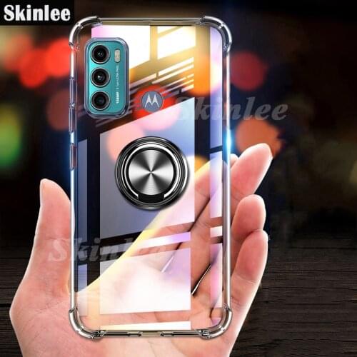 Skinlee For Moto G60 Case Official Original Shockproof With Ring Soft Airbag Cover For Motorola G60 Case G10 G30 G20 G100