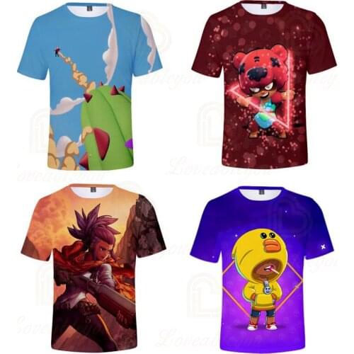 T shirts VOID GENE and Star, Browlers Kids Leon Childs Wear Shooting Game 3d Swearshirt Boys Girls Tops T-shirt Baby Clothes