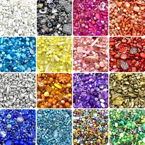 Hot Sell 20g/Pack Acrylic mixing Beads Style for DIY Handmade Bracelet Jewelry Making Accessories