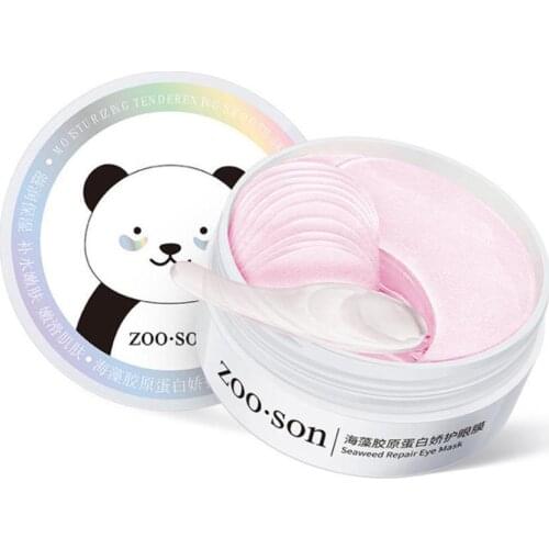 Seaweed Collagen Eye Mask Moisturizing Fading Fine Lines Mask Eye And Cosmetica Voor Eye Circles Patch Dark Schoonheid Patc W7E8
