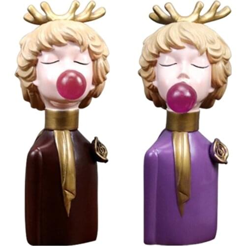 Beautiful Bubble Girl Sculpture Home Decor Wedding Party Ornament Christmas