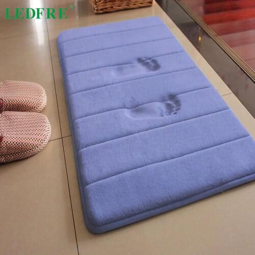 LEDFRE Toilet Mat Fleece Bad Teppich Wasser Absorption Nicht-slip Speicher Saugfhigen Schaum Waschbar Tep LF71052B