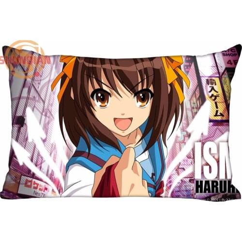 Hot Nice Melancholy of Haruhi Suzumiya Rectangle Pillowcase zipper Wedding Custom Pillow Case For Bedroom A3.27#68