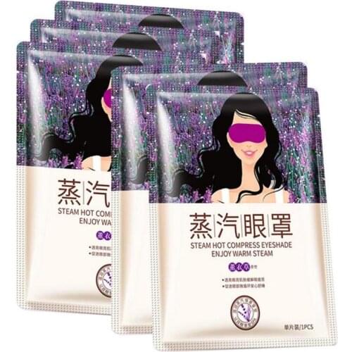 BIOAQUA Eye Mask Lavender Oil Steam Remove Dark Circle Anti Eye Bags Eliminate Puffy Eyes Fine Line Wrinkles Aging