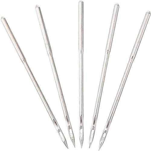 New Arrivals 5Pcs Sewing Leather Awl Needles Tool Crochet Bent Hook Needle Set Repair Tool For Shoes Making