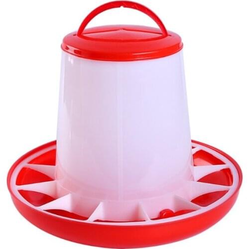 E7CB Plastic Poultry Feeder Hanging Chicken Food Dispenser Durable Automatic Food Container for Duck Goose