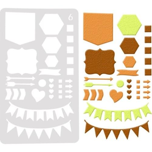 Flag Layering Stencils Drawing Color Spray stencil DIY Scrapbook photo album Decorative Embossing DIY Card Crafts