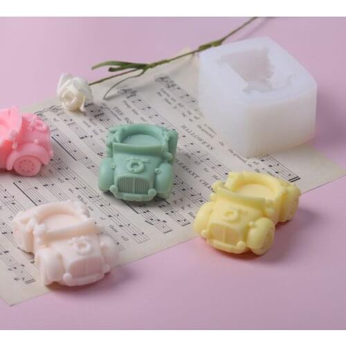 Convertible Scented Candle Silicone Mold DIY Baking Mousse Cake Dessert Car Mold Soap Making Supplies Chocolate Mold Cake Decor