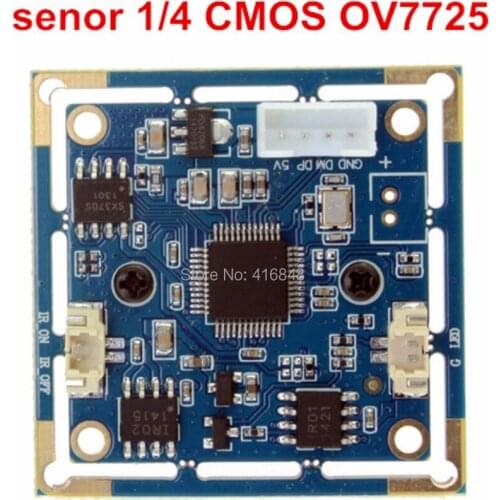Free shipping of high quality 640X480 VGA MJPEG YUY2 OV7725 video camera,USB camera module,cmos module OEM factory