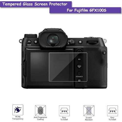 9H Tempered Glass LCD Screen Protector Shield Film Skin for Fuji Fujifilm GFX100S Accessories