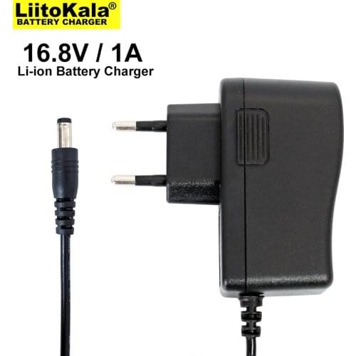 5PCS Liitokala 16.8V 1A 110-240V 14.8V 18650 4 series Lithium Battery Charger DC 5.5 * 2.1MM polymer battery charger