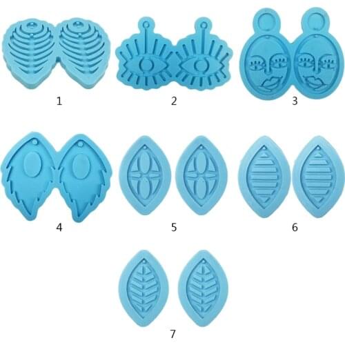 1 Pc DIY Earrings Pendant Silicone Mould Handmade Crafts Jewelry Making Tool Crystal Epoxy Resin Mold